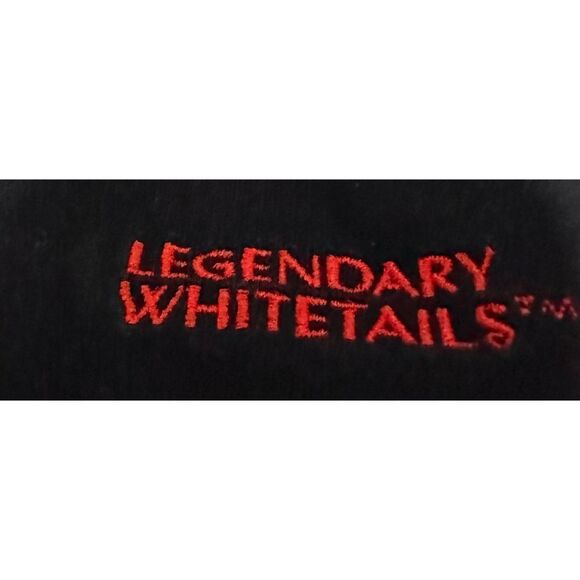 Nice Legendary Whitetails Heavy Long Sleeve Men large Black Crewneck Buck Camo S - Picture 5 of 7